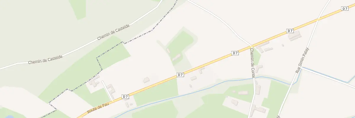 Plan du 464 Rte de Pau à Casteide-Doat