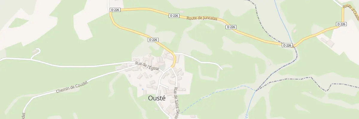 Plan du 1 Rue de l’Église à Ousté