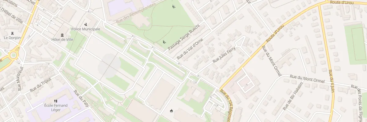 Plan du 2 Rue du Val d’Orne à Argentan