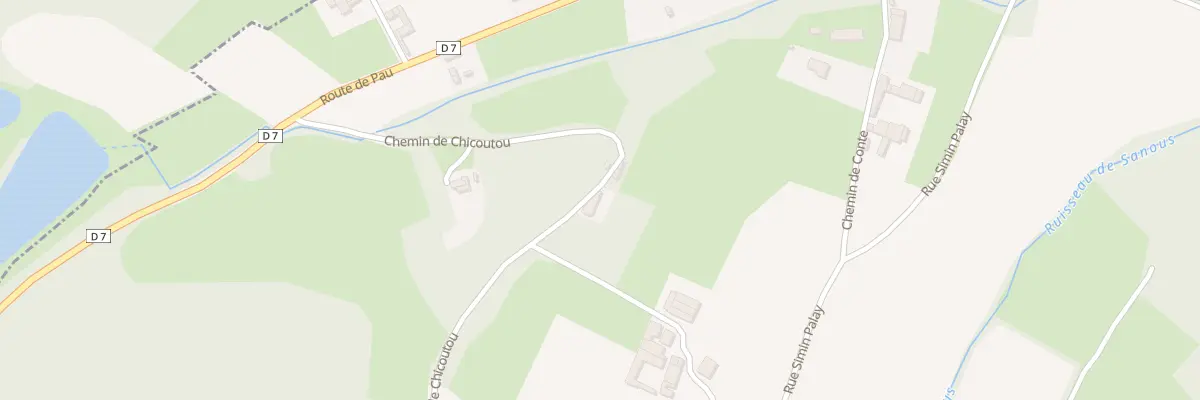 Plan du 535 Che de Chicoutou à Casteide-Doat