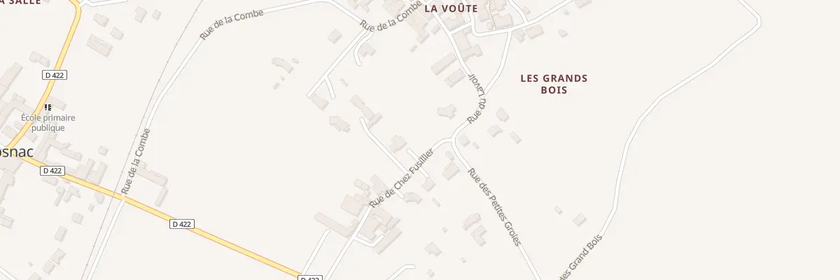 Plan du 2 Rue de Chez Fusillier à Mosnac-Saint-Simeux