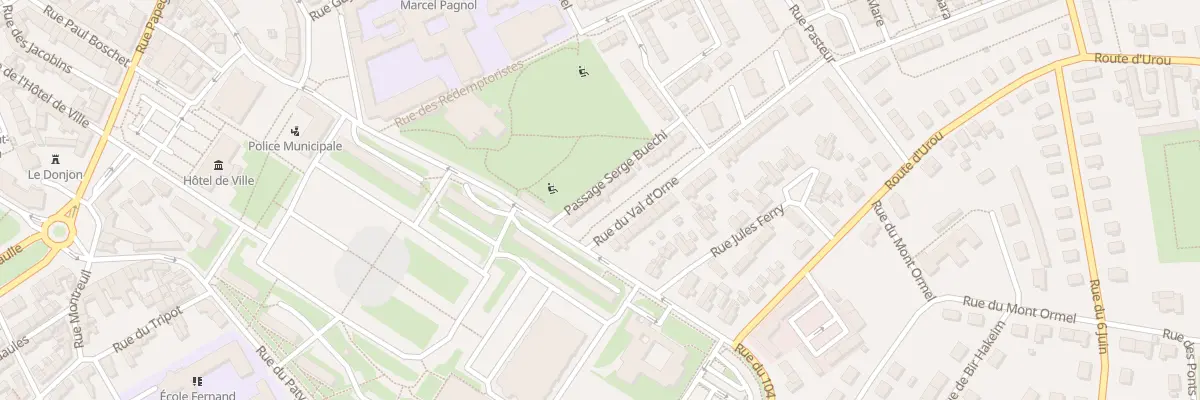 Plan du 9 Rue du Val d’Orne à Argentan