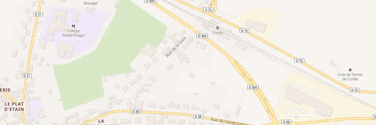Plan du 54B Rue de la Gare à Conlie