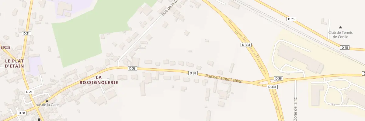 Plan du 13 Rue de Ste Sabine à Conlie