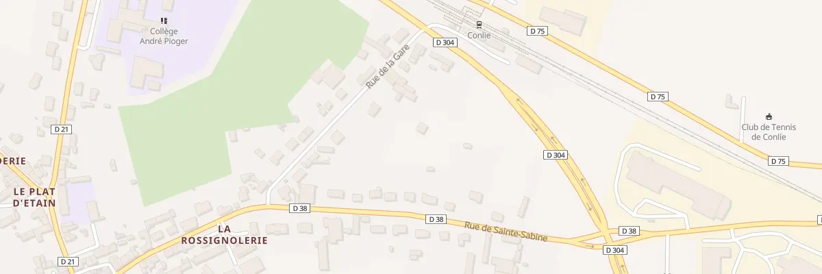 Plan du 52 Rue de la Gare à Conlie