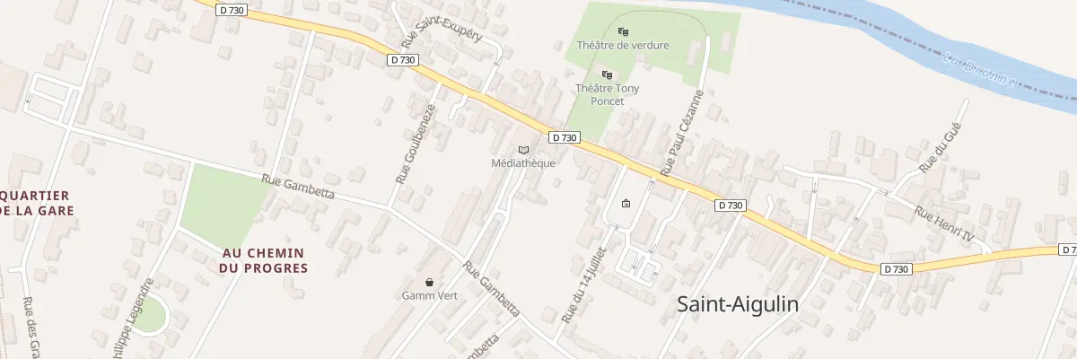 Plan du 17B Rue Gambetta à Saint-Aigulin