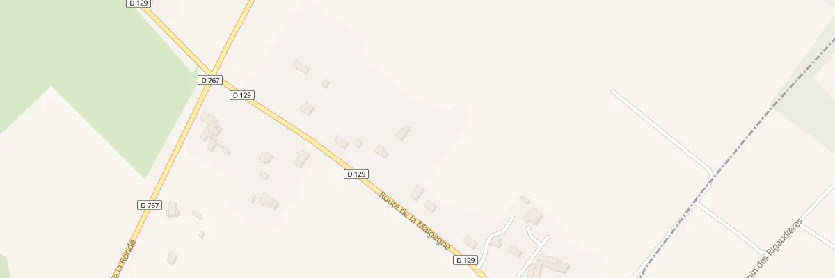 Plan du 25 Rte de la Malgagne à Neuillé