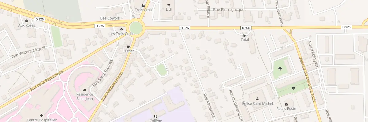 Plan du 23 Rue Mezerette à Argentan