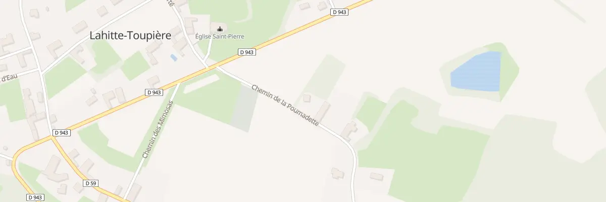 Plan du 19 Chem de la Poumadette à Lahitte-Toupière