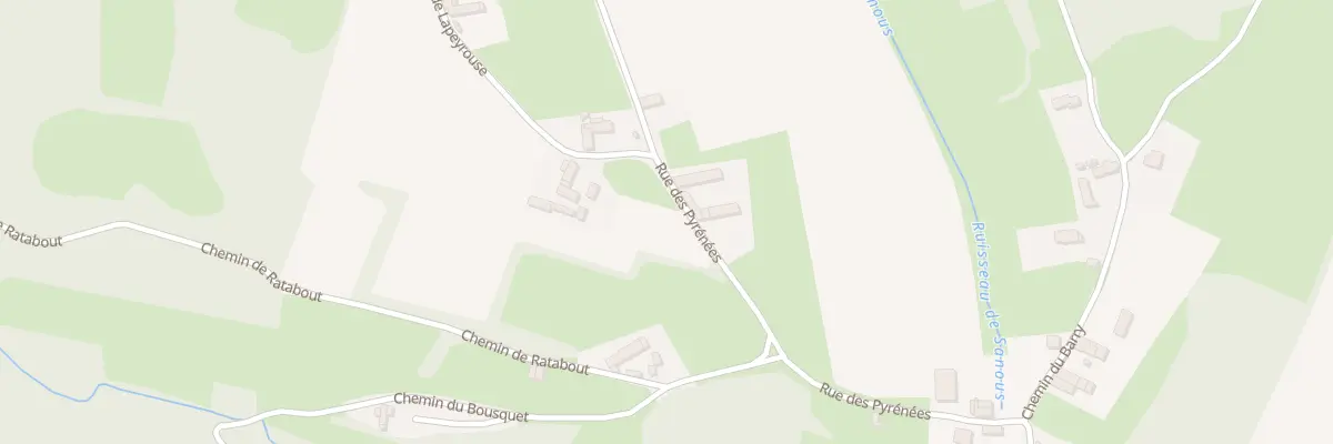 Plan du 47 Rte des Pyrenees à Casteide-Doat