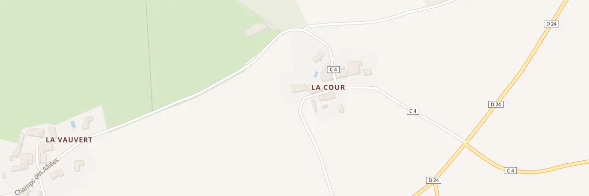 Plan du 5 La Cour à Chalandray