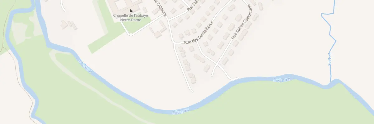 Plan du 21 Rue de l’Abbaye à Argentan