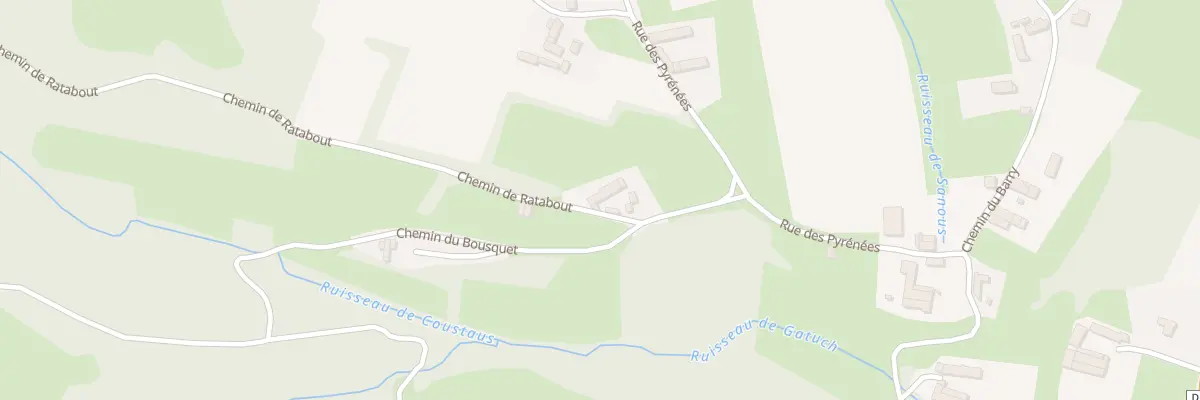 Plan du 98 Che du Bousquet à Casteide-Doat