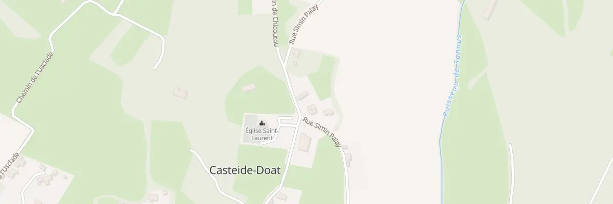 Plan du 625 Rue Simin Palay à Casteide-Doat
