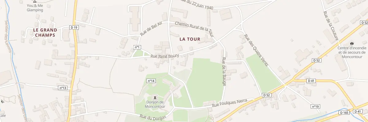 Plan du 14 Rue René Boury à Moncontour