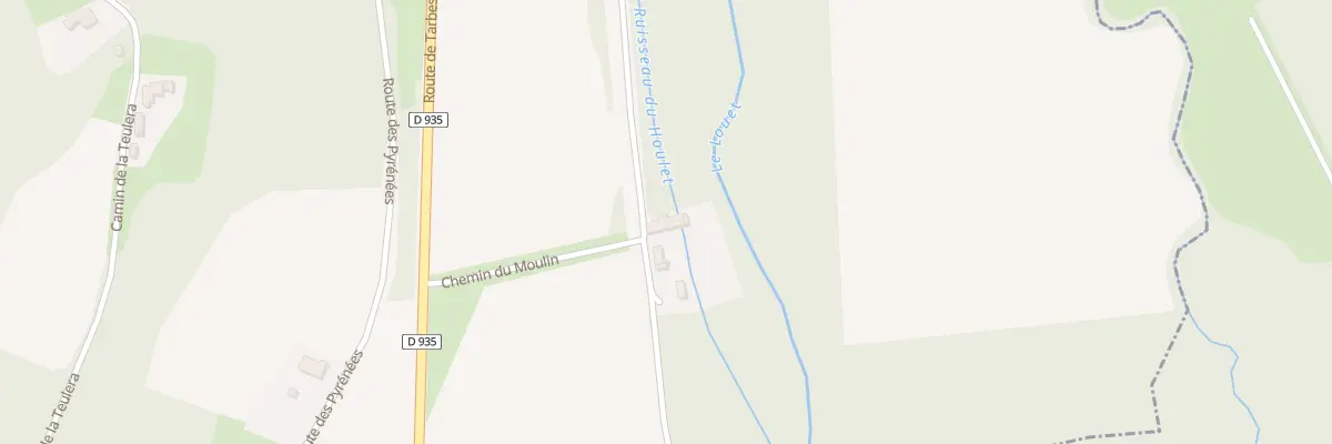 Plan du 1 Che du Moulin à Soublecause