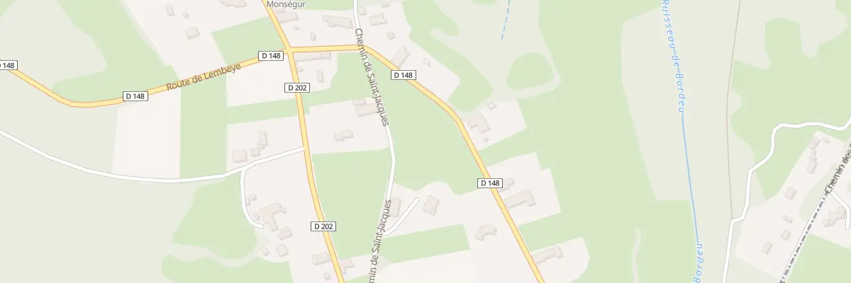 Plan du 9376 Rte Rd 148 à Monségur