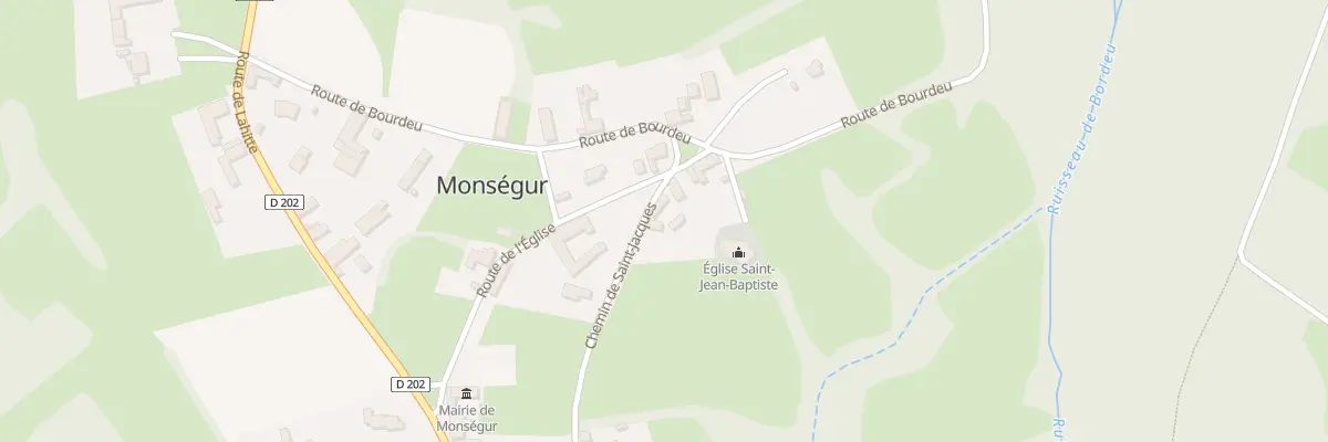 Plan du 9192 Che de Saint Jacques à Monségur