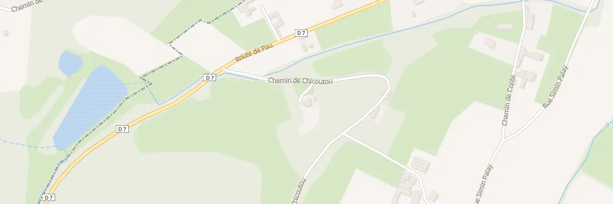 Plan du 665 Che de Chicoutou à Casteide-Doat