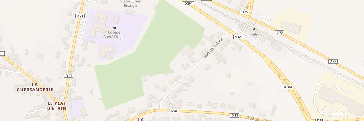Plan du 55 Rue de la Gare à Conlie