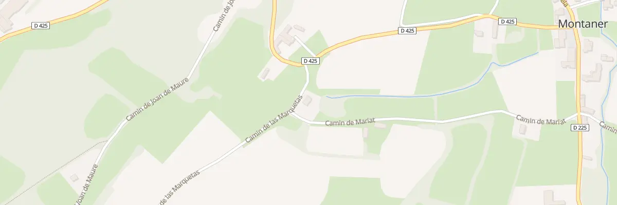 Plan du 40 Cami de Las Marquetas à Montaner
