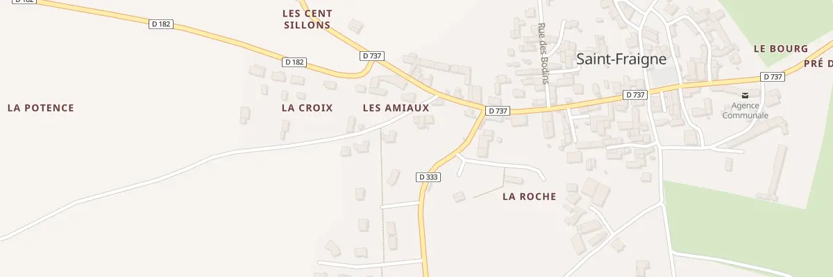 Plan du 5335 Les Amiaux à Saint-Fraigne