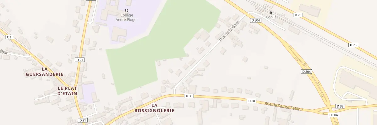 Plan du 49 Rue de la Gare à Conlie