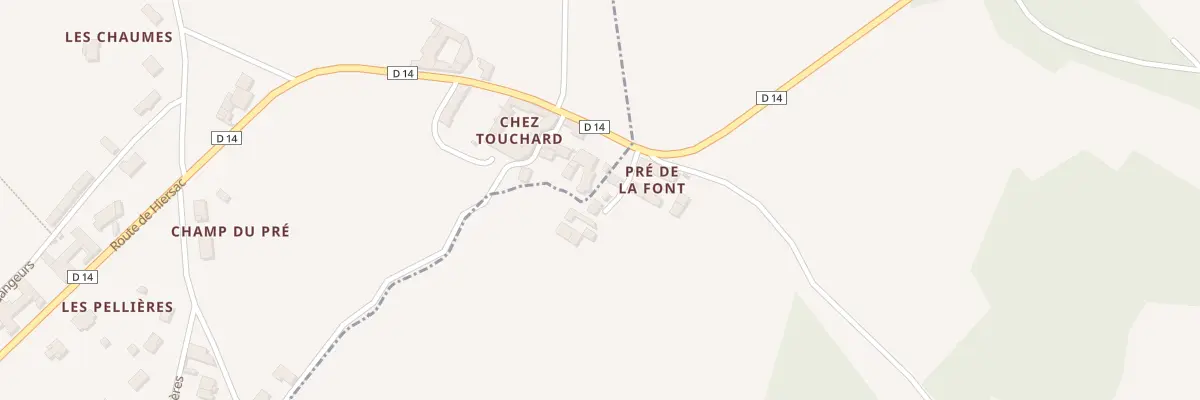 Plan du 5111 Pre de la Font à Champmillon