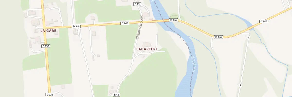 Plan du 8 Che du Louet à Castelnau-Rivière-Basse