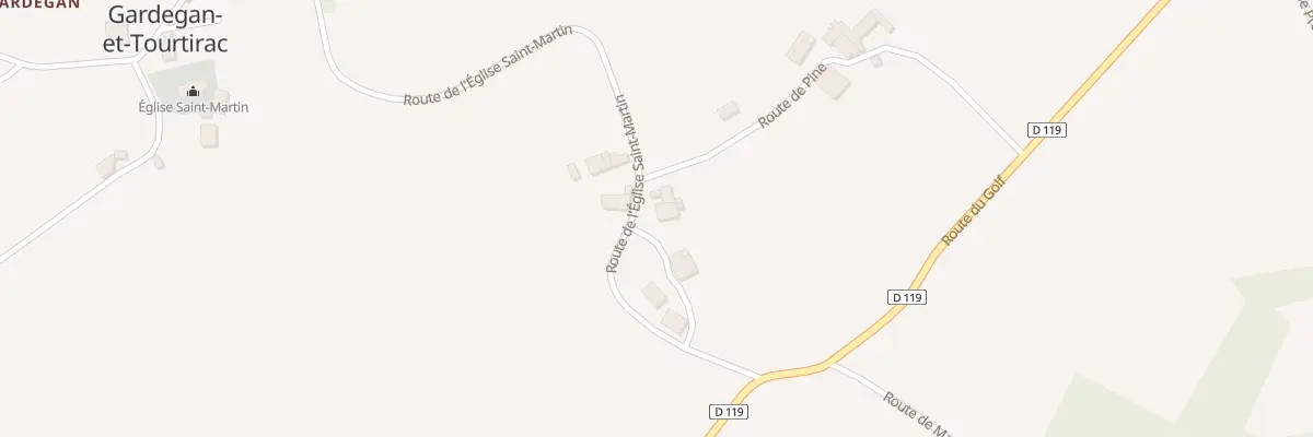 Plan du 36 Boulaygue à Gardegan-et-Tourtirac