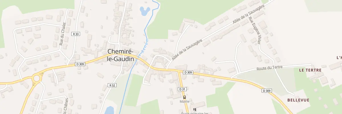 Plan du 3 All de la Sauvagere à Chemiré-le-Gaudin