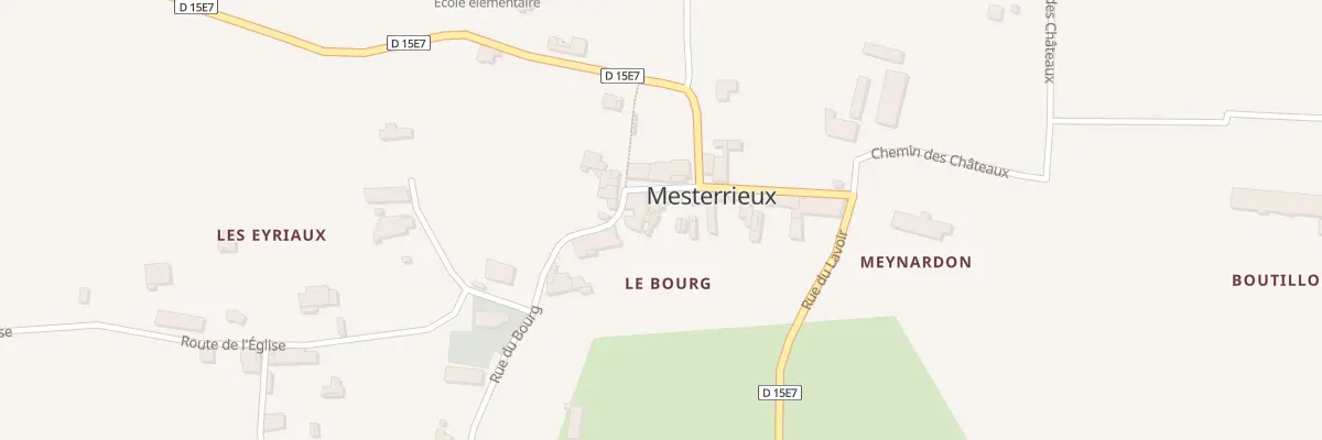 Plan du 15 Le Bourg à Mesterrieux