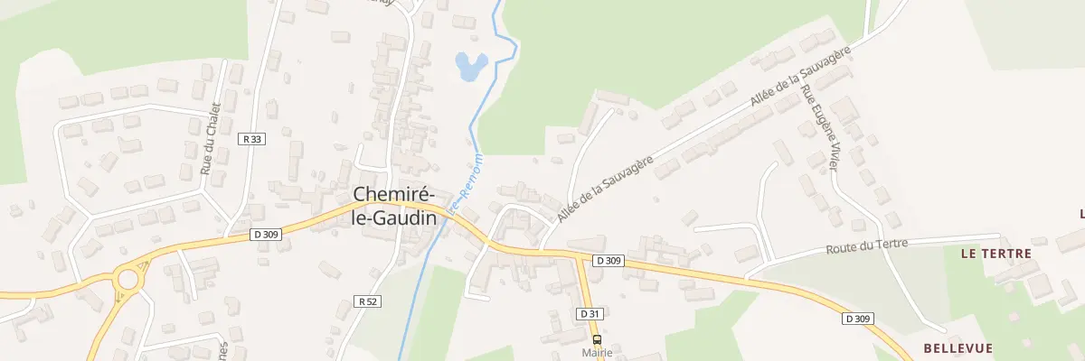 Plan du 3 Rue Sainte Catherine à Chemiré-le-Gaudin