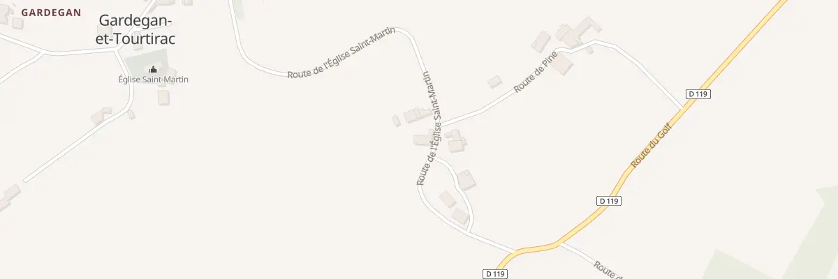 Plan du 38 Boulaygue à Gardegan-et-Tourtirac