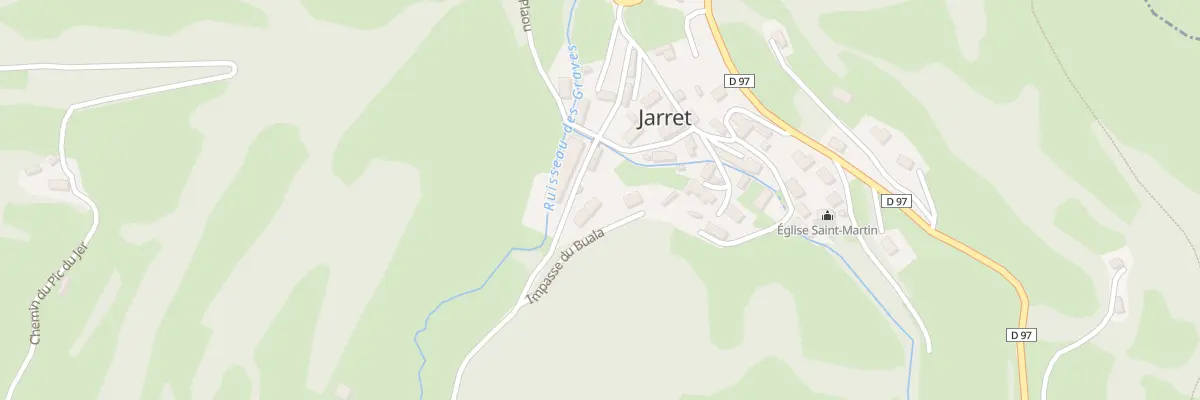 Plan du 13 Che de Louzourm à Jarret