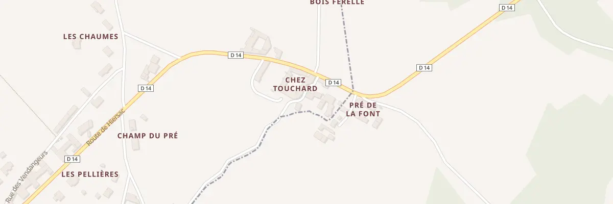 Plan du 5107 Chez Touchard à Champmillon