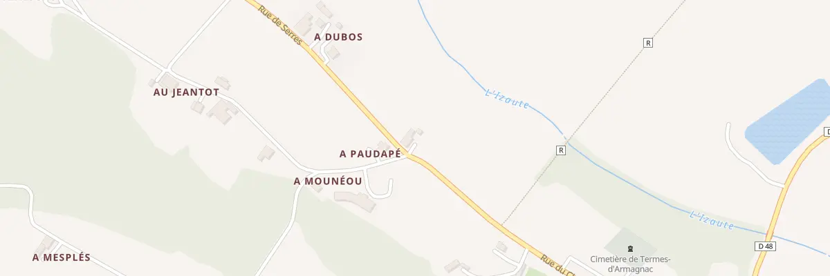Plan du 2 Rue de Serres à Termes-d’Armagnac
