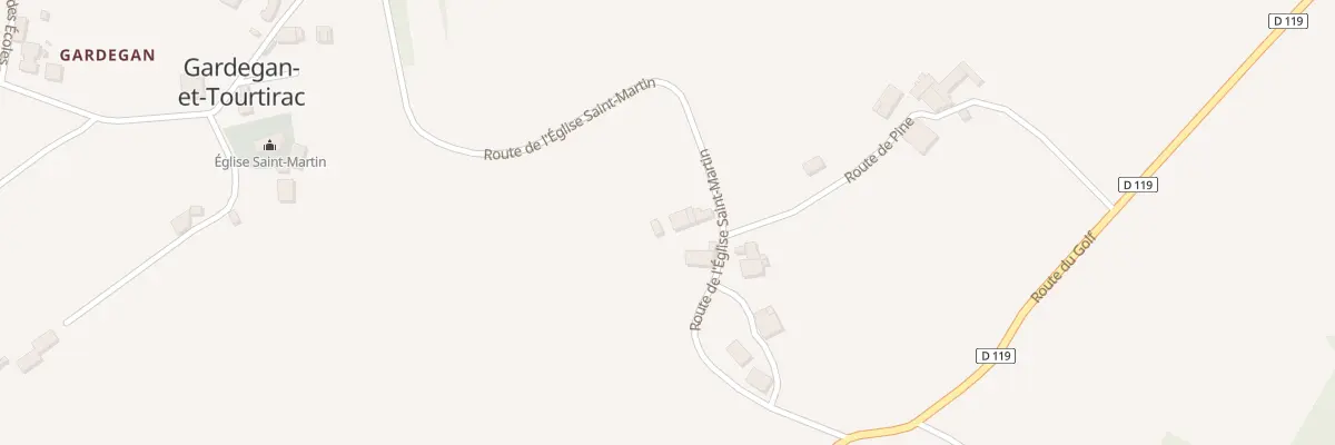 Plan du 40 Boulaygue à Gardegan-et-Tourtirac