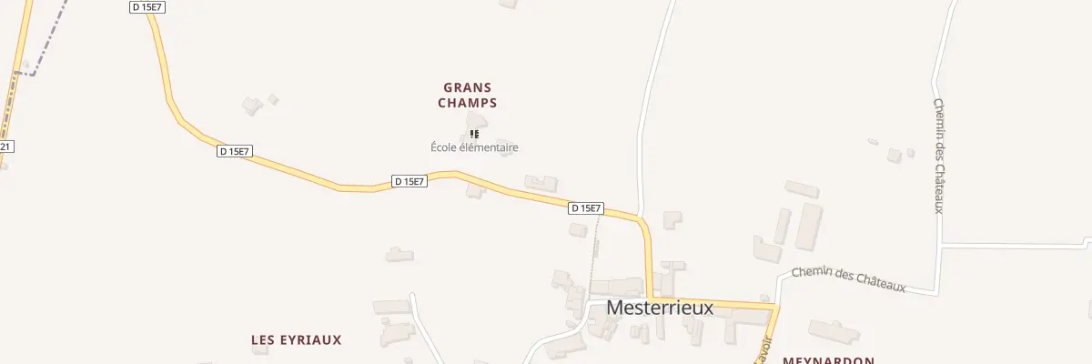Plan du 1 Grands Champs à Mesterrieux
