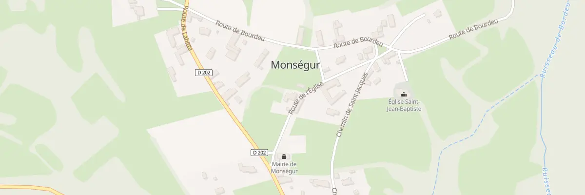 Plan du 5002 Rte de l’Eglise à Monségur