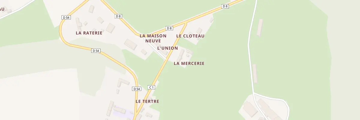 Plan du 5030 La Mercerie à Courcelles-la-Forêt