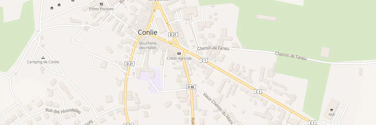 Plan du 1 Rue de Cures à Conlie