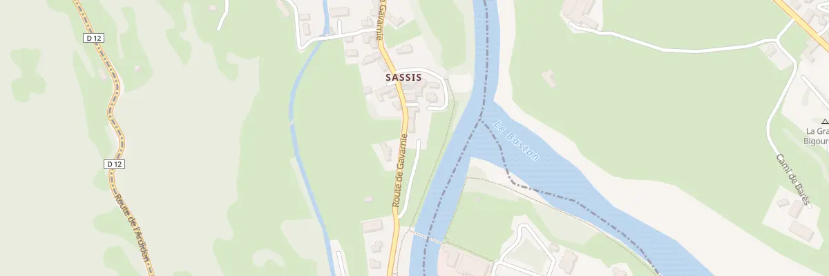 Plan du 15 Rte de Gavarnie à Sassis