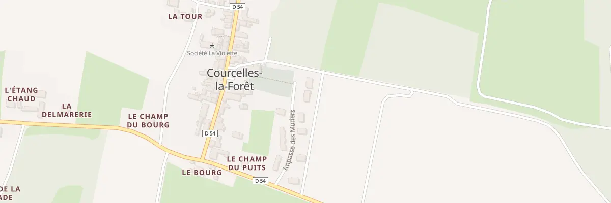 Plan du 10 Imp des Muriers à Courcelles-la-Forêt