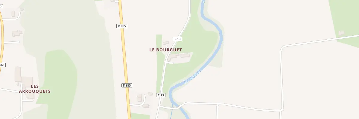 Plan du 2 Che du Louet à Castelnau-Rivière-Basse