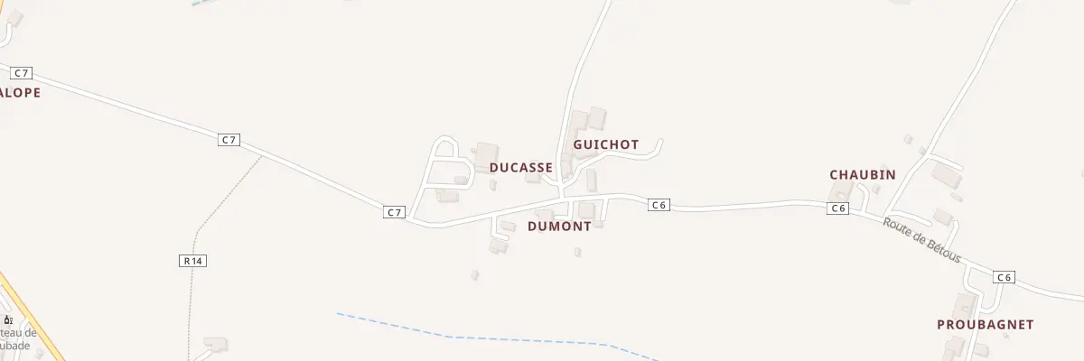 Plan du 5030 A Ducasse à Sorbets