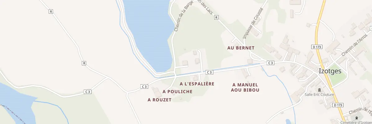 Plan du 5048 Au Bernet à Izotges