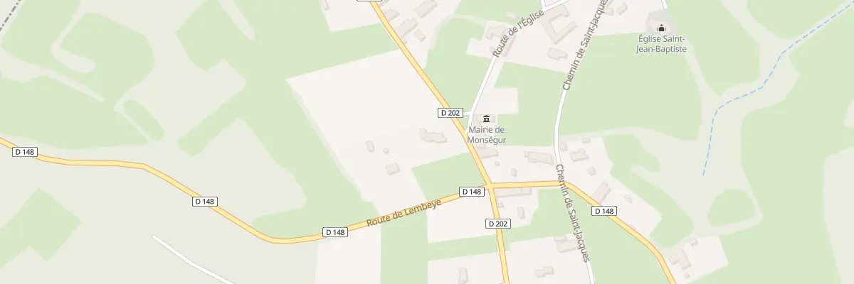 Plan du 9527 Rte de Lahitte à Monségur