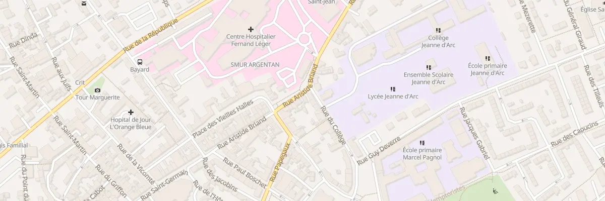 Plan du 42 Rue Aristide Briand à Argentan