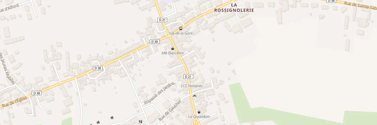 Plan du 34 Grande rue à Conlie